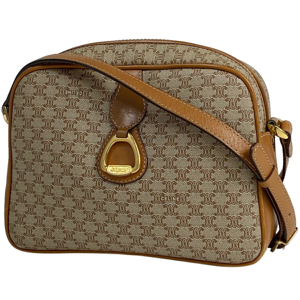 Celine Macadam shoulder bag cross Body Bum Crossbody Belt canvas beige